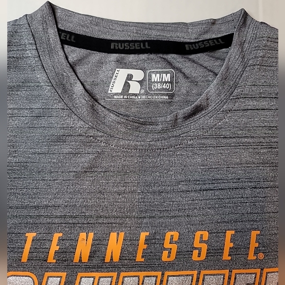 Russell Gray Tennessee Volunteers Athletic Metallic T-ShirtMen's Medium NWT - Picture 3 of 5